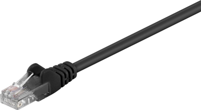 Kabllo rrjeti Goobay Patchcord U / UTP Cat.5e CCA, 2m, e zezë