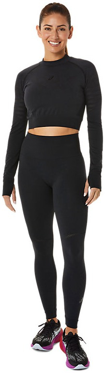 Bluzë sportive ASICS Functional, material teknik, e zezë