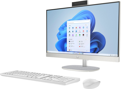Kompjuter All-in-One HP 24-cr0013nw, 23.8\", Intel Core i3-1315U, 16GB RAM, 512GB SSD, i bardhë