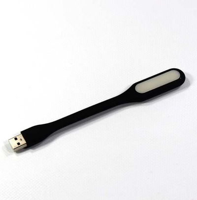 USB светилка, 1,2 W, црна