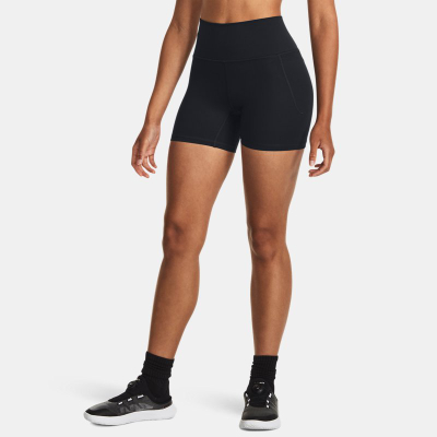 Shorts për femra Under Armour Meridian Middy, XS, të zeza