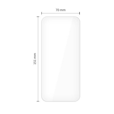 Xham mbrojtës Tech-Protect Glass Fit+, 2 copë, për iPhone 17 Air, transparent