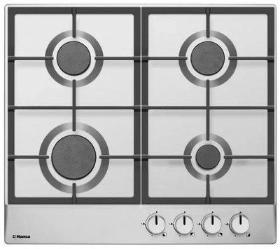 Вградна гасна плоча Hansa BHGI610502, 4 горилници, електрично палење, 60cm, инокс