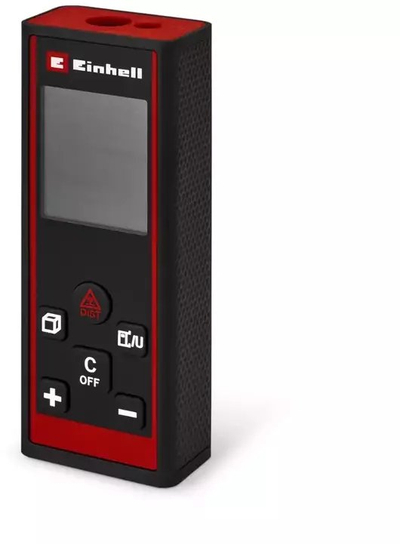 Matës lazer Einhell TC-LD 60, 60 m, funksion Pythagoras, i zi e kuq