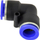 Пневматски автоматски конектор Геко G03030, L-форма, fi 4mm, син