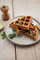 Aparat për waffle Fritel WA2224, pllaka jo ngjitëse, i vogël e kompakt, i bardhë