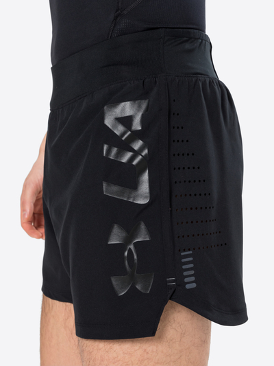 Pantallona të shkurtra sportive Under Armour Speedpocket 5in, për meshkuj, XXL, të zeza gri
