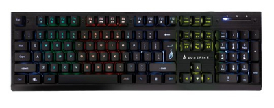 Tastierë gaming SureFire KingPin X2, metal, RGB, e zezë