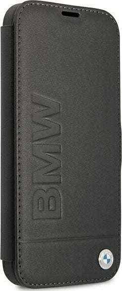 Mbrojtëse telefoni BMW Signature BMFLBKP13SSLLBK për iPhone 13 mini 5.4\", tip book, e zezë