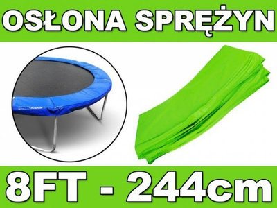 Mbulesë mbrojtëse Skyramiz Protective Pad për trampolinë në kopsht 8FT 244 cm, e fortë, jeshile