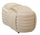 Stol velvet Softy Cream Bench, 90x45x45 cm, krem