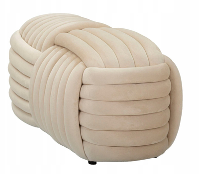 Stol velvet Softy Cream Bench, 90x45x45 cm, krem