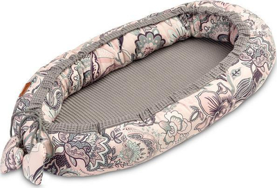 Fole për bebe Sensillo NEST WAFFLE INDIE GRAPHITE, 80x45cm, pambuk, gri grafit