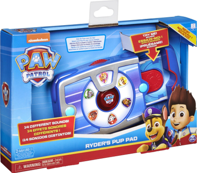 Lodër interaktive Paw Patrol Ryder's Pup Pad, 14 tinguj, për kalamaj 3+, blu
