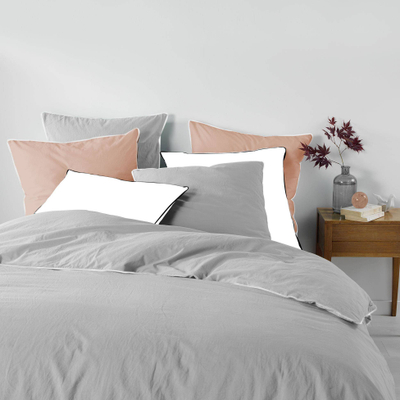 Set jorgani LINETTE Cotton Bedding, 240x220 cm, pambuk, gri skandinav