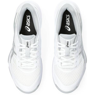 Atlete netbolli ASICS GEL TACTIC 12 për femra, të lehta, rrjetë frymëshkëmbyese, të bardha