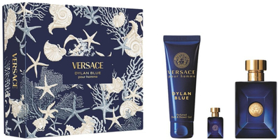Set dhurate Versace Dylan Blue per burra, EDT 100ml, xhel dushi 150ml, mini EDT