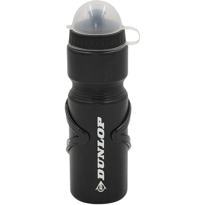 Shishe uji për biçikletë Dunlop, 750 ml, me mbajtëse, e zezë