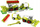 Set lodrash Combine Harvester, makinë dhe rimorkio korrëse, plastike, jeshile