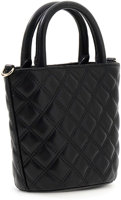 Çantë dore Guess Giully II Mini HWQG96 73760, e vogël, e zezë