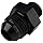Adapter karburanti Prohubs 15649 AN-06 në AN-08, port i kundërt, alumin, i zi
