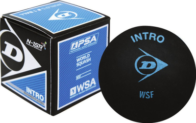 Top squash Dunlop Intro, set me 3 copa, me pikë blu