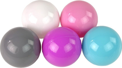 Toptha plastike loje Bestway, 100 copë, pastel, shumëngjyrëshe