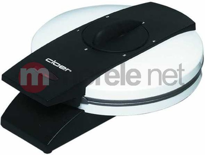 Aparat për waffle Cloer 261, 800W, diametër 15 cm, bardh e zezë