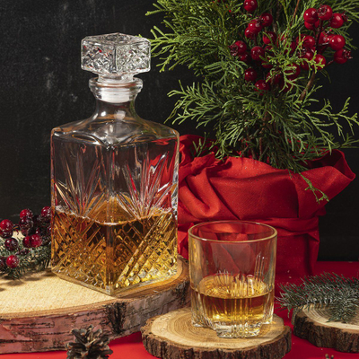 Karafë whisky Bormioli Rocco Selecta, 1L, xham i tejdukshëm