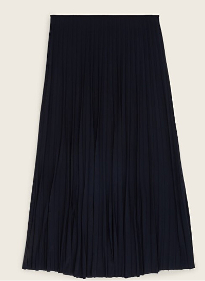 Fund për femra Tom Tailor Midi Skirt, i zi