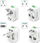 Adaptori universal udhëtimi Ecobox Power Adapter 230V, mbrojtje nga mbingarkesa, i bardhë