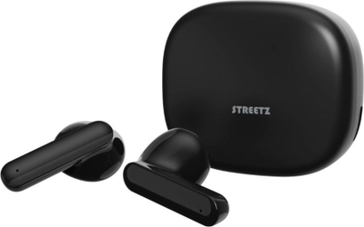 Kufje True Wireless Streetz T160, Bluetooth 5.2, 10 orë bateri, të zeza