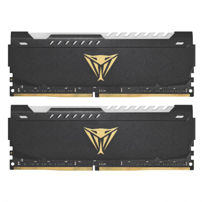 Ram Patriot Viper Steel RGB PVSR416G360C8K, 16GB DDR4, 3600MHz, e zezë