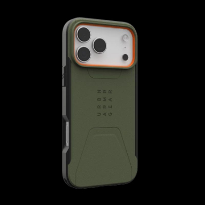 Maskë telefoni UAG Civilian MagSafe për iPhone 17 Pro Max 6.9", mbrojtëse e fortë, ulli me portokalli