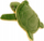 Vathë çelësash Lean Toys Turtle, lodër plushi me fishkëllimë, 15cm, jeshile