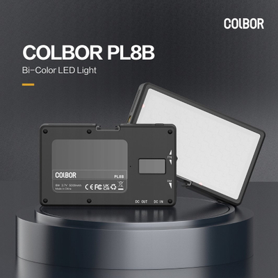 Dritë LED video Colbor PL8B, 8W, bi-color, e zezë