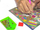 Set ngjitës mozaik LeanToys Diamond Embroidery Dinosaurs, kreativ për fëmijë, shumëngjyrësh