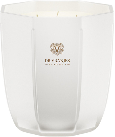 Qiri aromatik Dr. Vranjes Firenze Pearl Ginger Lime, 17.6oz, enë porcelani, i bardhë