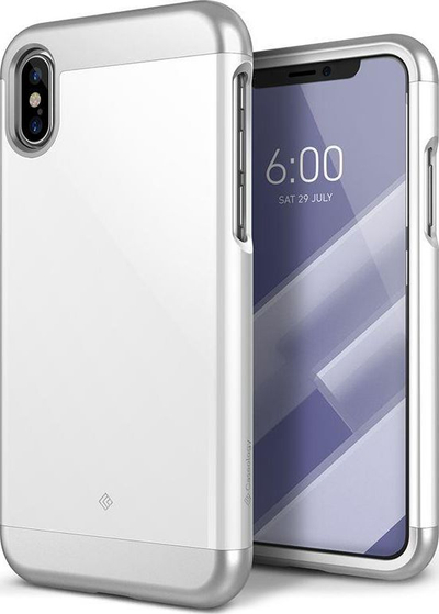 Mbulesë telefoni Caseology Savoy për iPhone Xs / X, polikarbonat, e bardhë
