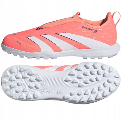 Këpucë futbolli për kalamaj Adidas Predator League LL TF JI1154, pa lidhëse, për bar artificial, shumëngjyrëshe