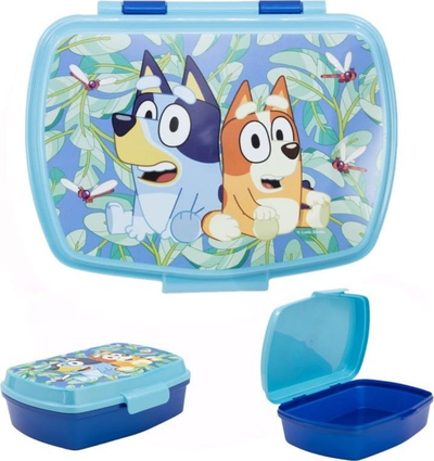 Kuti sanduiçësh Stor Bluey M927a-50674, plastike, katrore, blu shumëngjyrëshe