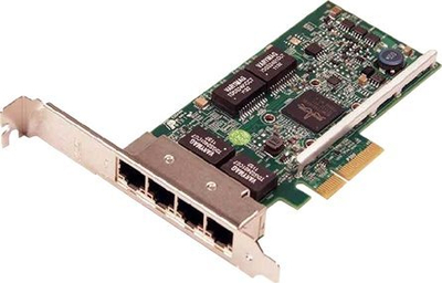 Kartë rrjeti Dell 540-11147, PCIe, 4x Gigabit Ethernet, e gjelbër