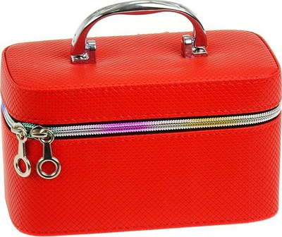 Kuti bojrash me pasqyrë Cosmetics Case With Mirror 3, 19x11x10 cm, me zinxhir, me shumë ngjyra