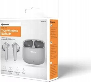 Kufje pa tela Denver TWE-48GR, Bluetooth 5.3, USB C, gri