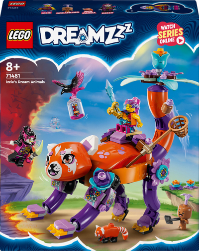 Set ndërtimi LEGO DREAMZzz Kafshët e Ëndrrës së Izzie 71481, 328 copë, mbi 8 vjeç, shumëngjyrësh