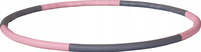 Unazë fitnesi Schildkrot SF Fit Hoop, 90cm, 0.8kg, gri roze