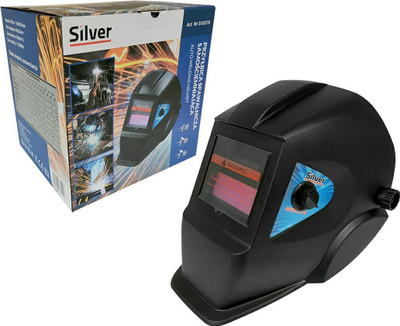 Maskë saldimi Silver SI0376, auto errësuese, e zezë