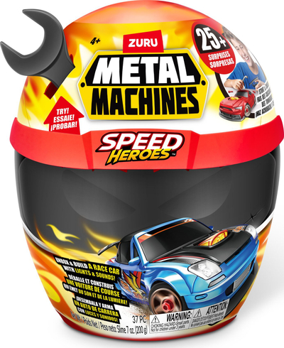 Lodër mësimore Zuru Antsy Labs 67125 Metal Machines Speed Hero, set për me montu makinë, shumëngjyrëshe