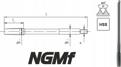 Çfrezë filetuese Fanar NGMf M24x1.5, HSS, 6H