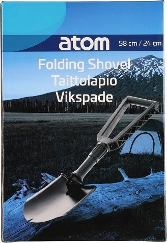 Lopatë palosëse Atom, 58 cm, me çantë transporti, e zezë